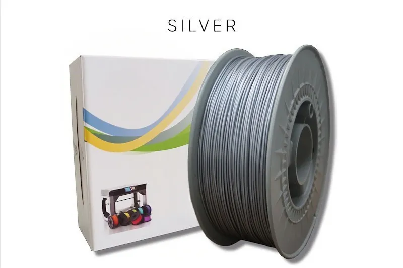 Filamento PLA 1Kg 1,75 PLA Prata 9023